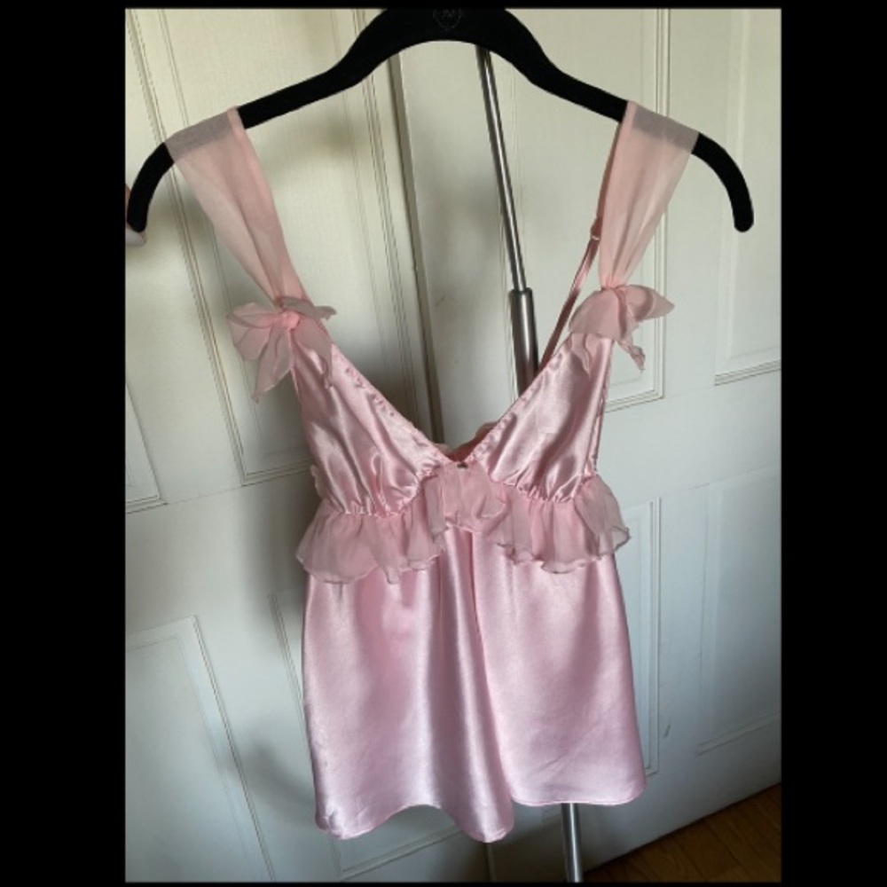 Victoria's Secret Light Pink Satin Top